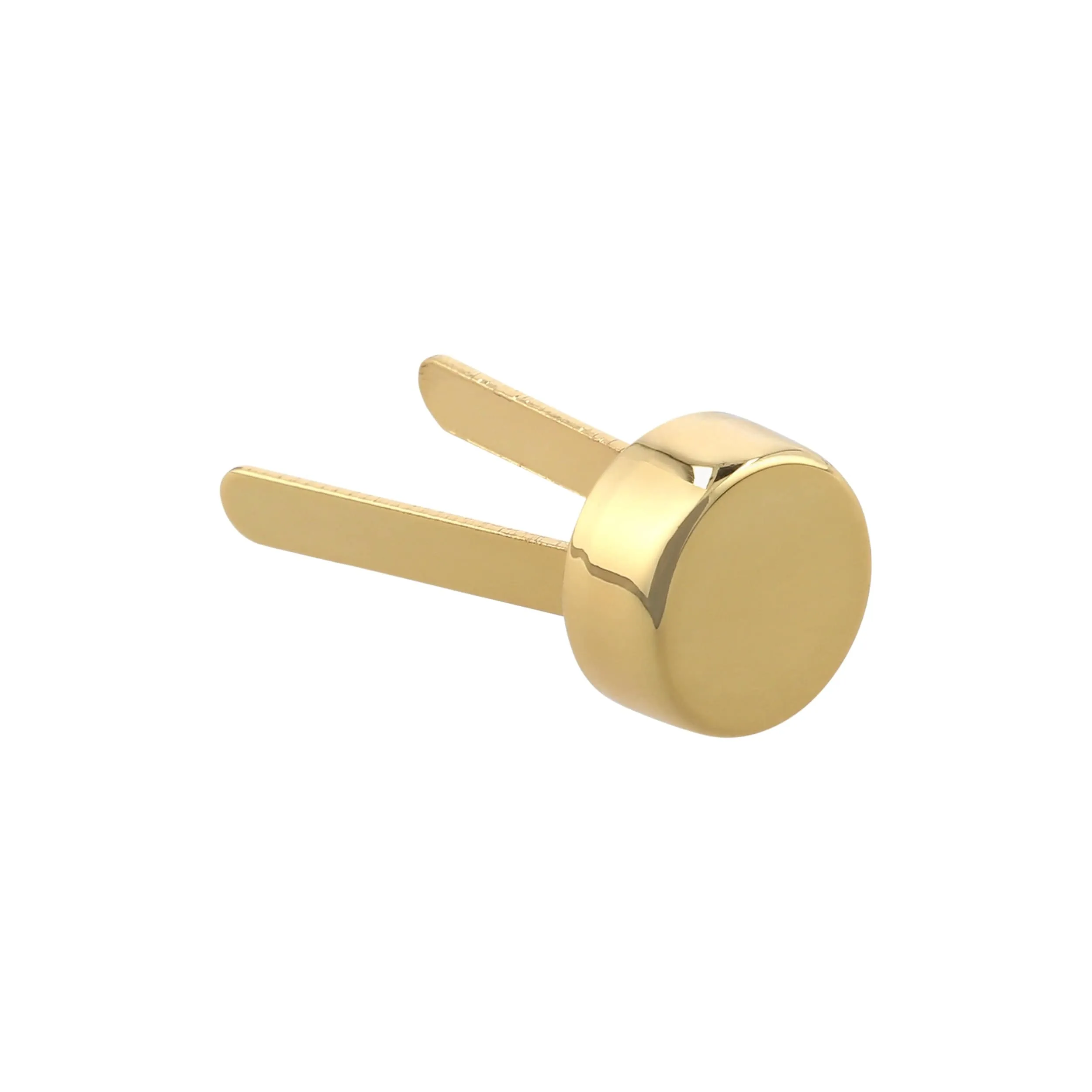 12mm Shiny Gold, Stud, Zinc Alloy-5pk, #P-2779-GOLD