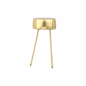 12mm Shiny Gold, Stud, Zinc Alloy-5pk, #P-2779-GOLD