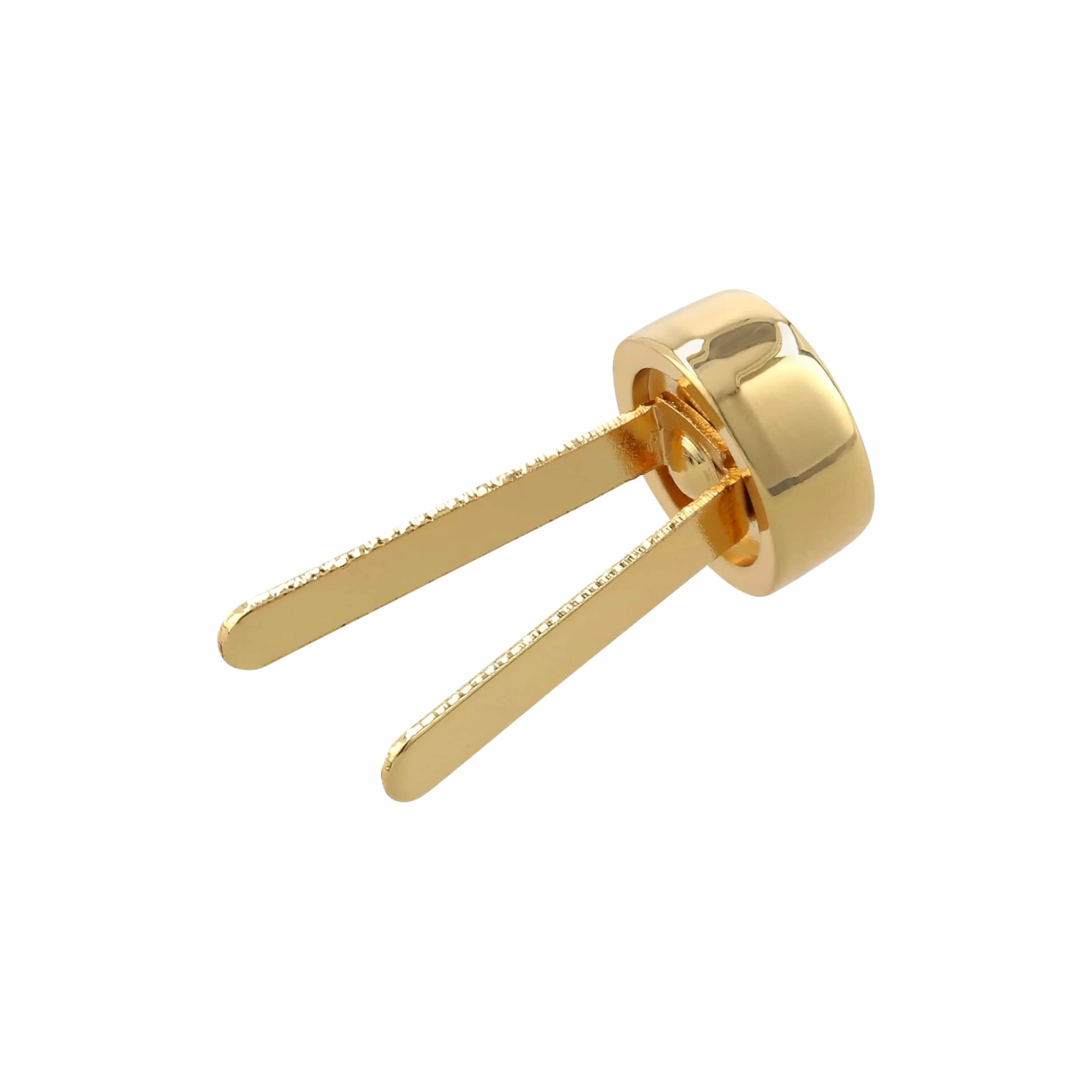 12mm Shiny Gold, Stud, Zinc Alloy-5pk, #P-2779-GOLD