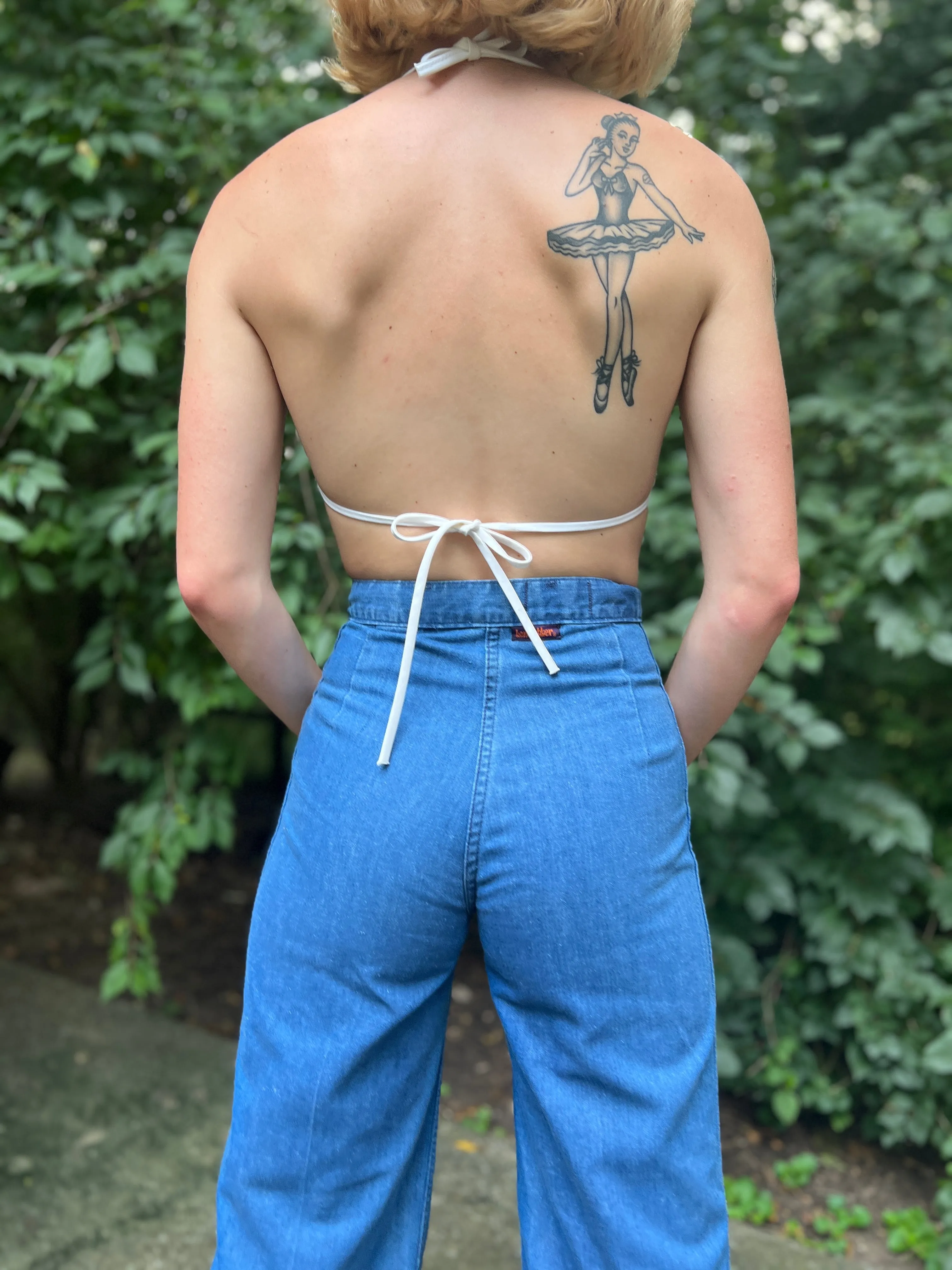 70s High Waisted Denim Jeans, Landlubbers