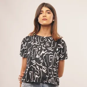 ABSTRACT Women Crop Top