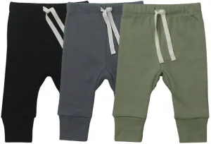 AIUI-HARNSBORN Baby Unisex 3-Pack Flexy Pants and Leggings