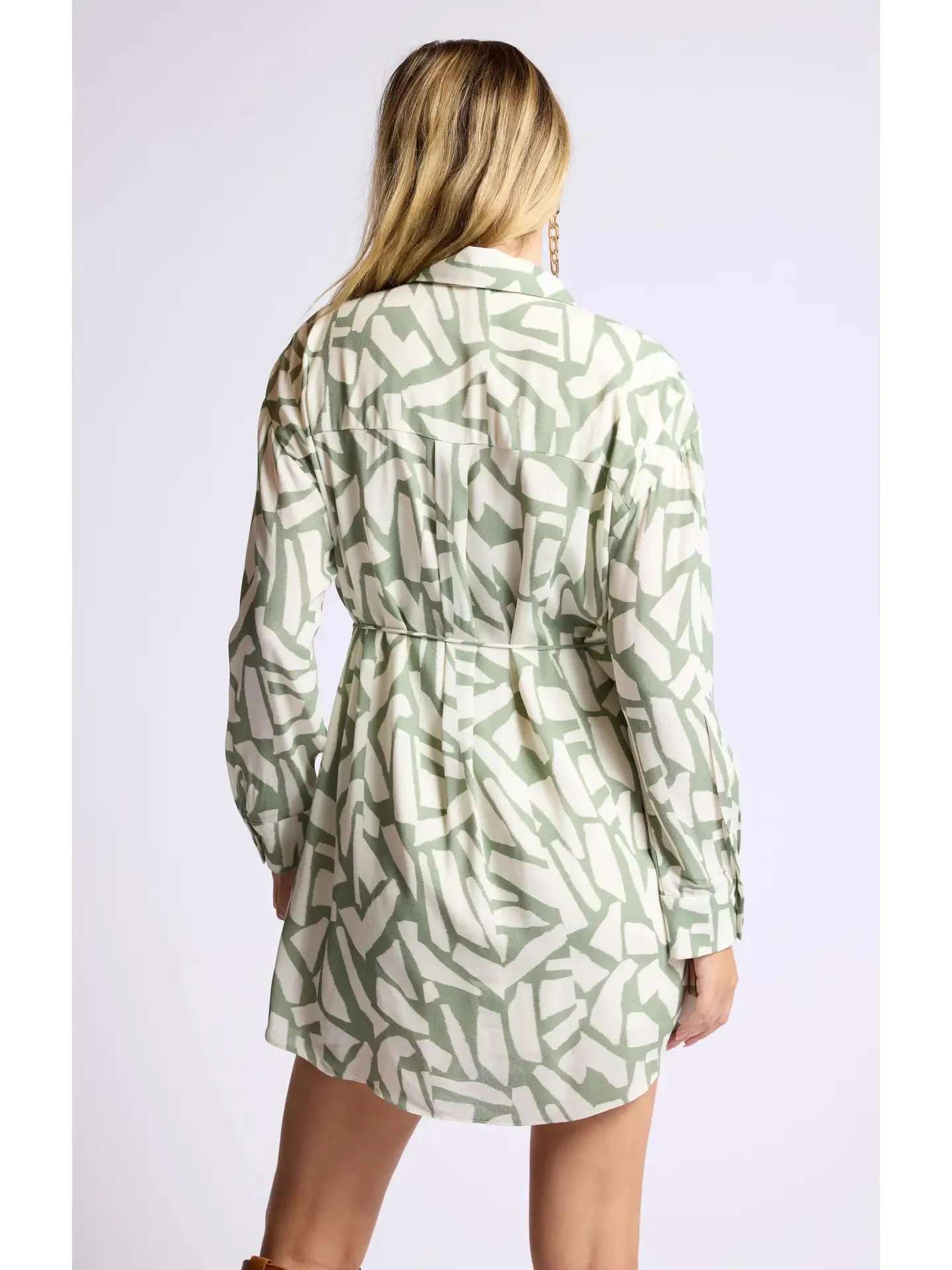 Al Fresco Shirt Dress w Skinny Belt
