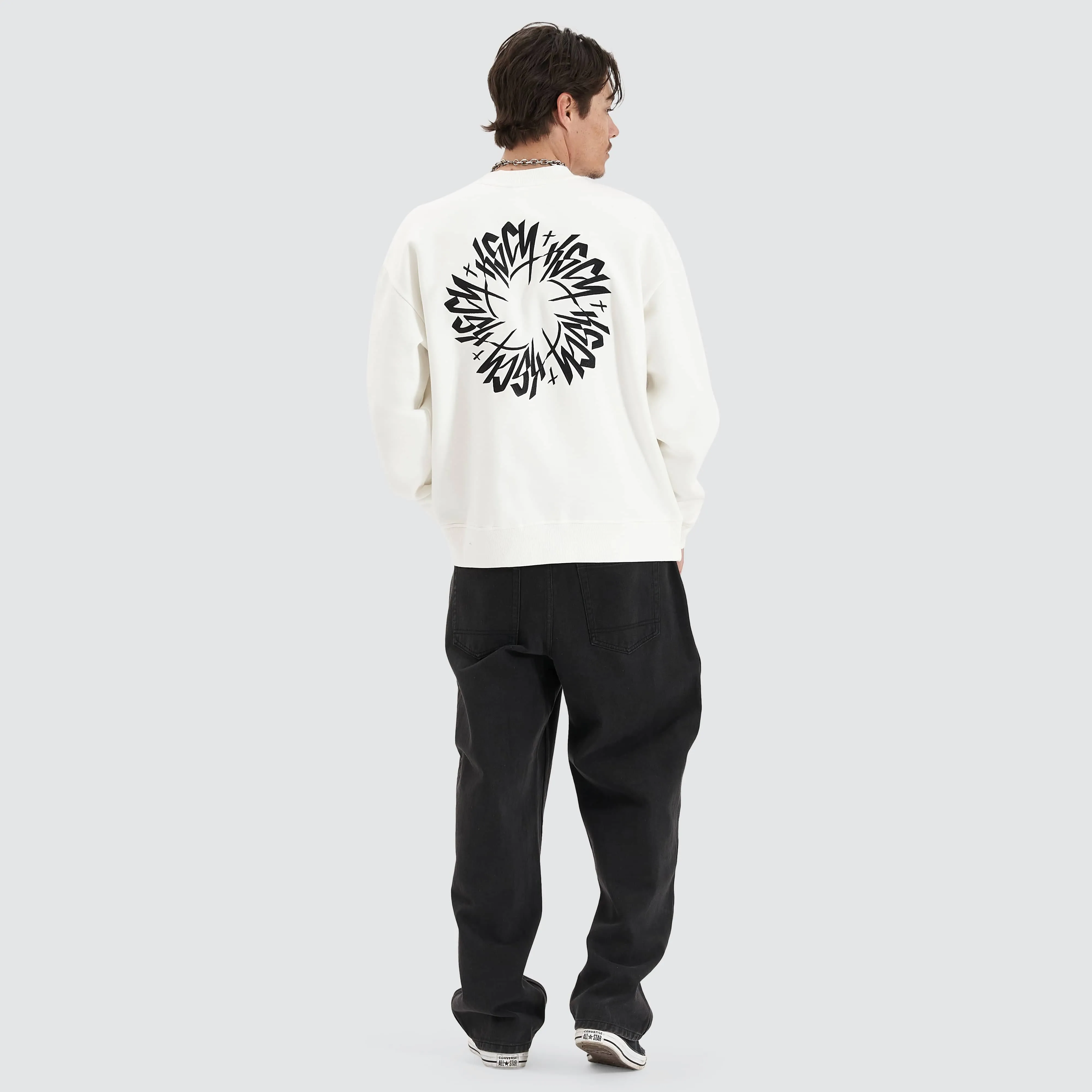 Arcane Heavy Relaxed Jumper Natural White