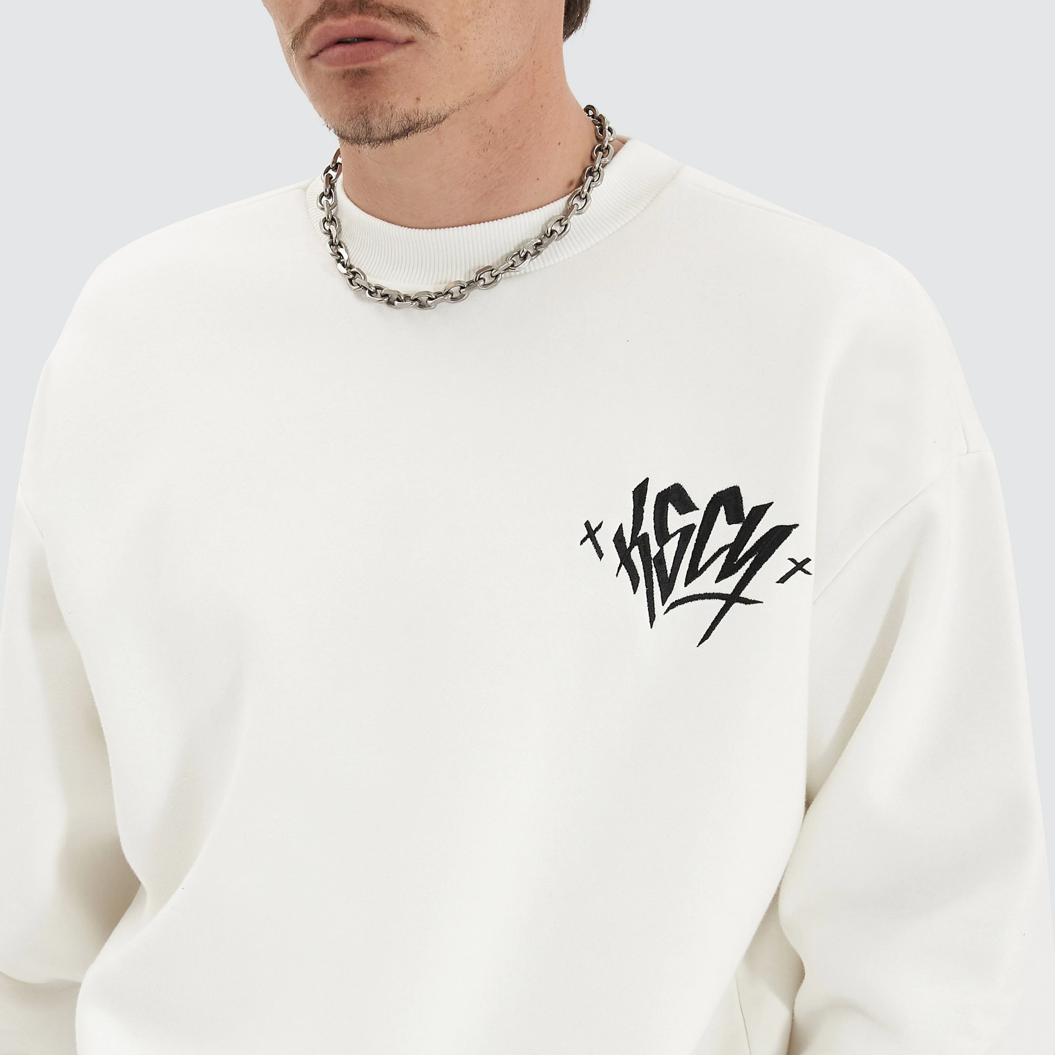 Arcane Heavy Relaxed Jumper Natural White