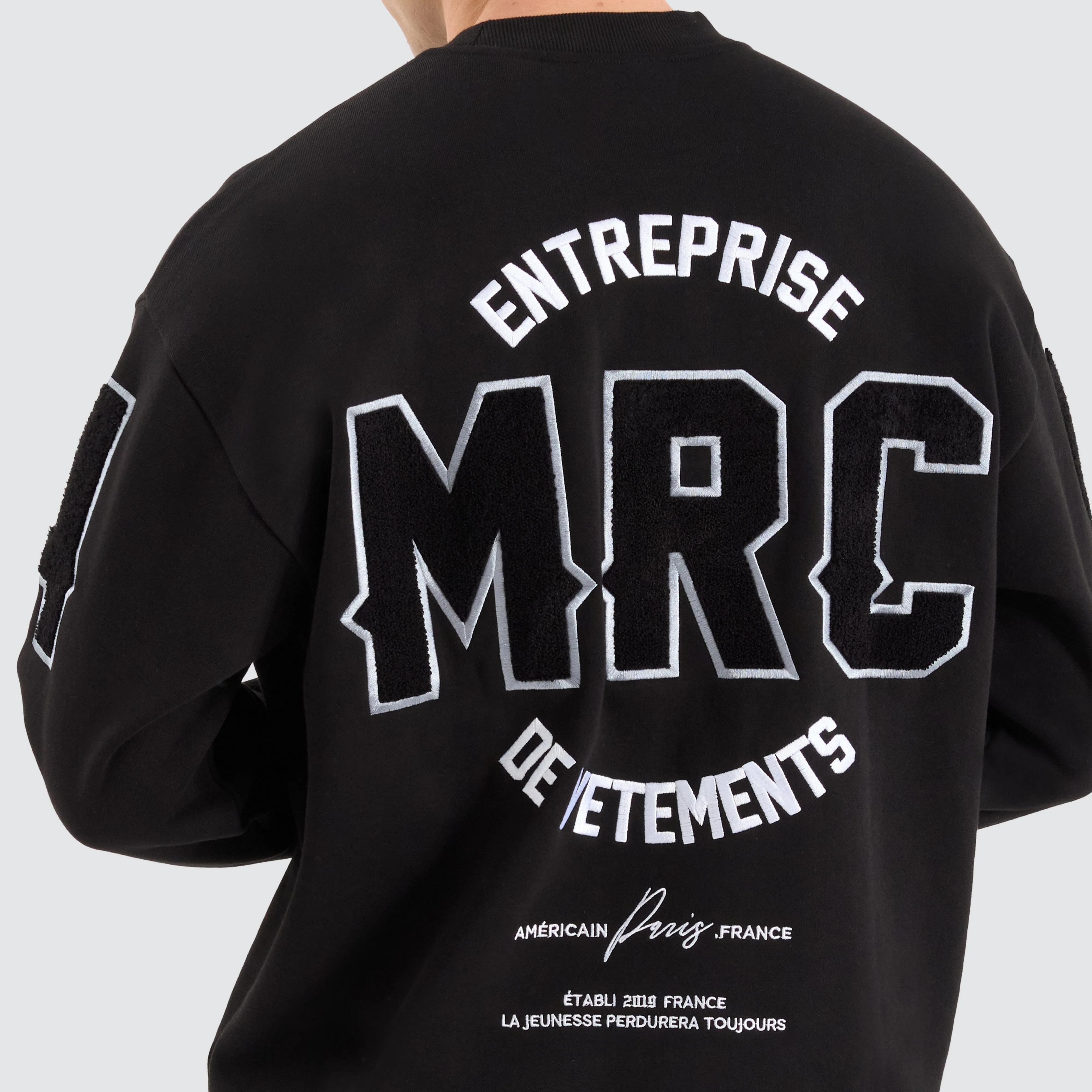 Astral Reign Relaxed Sweater Jet Black