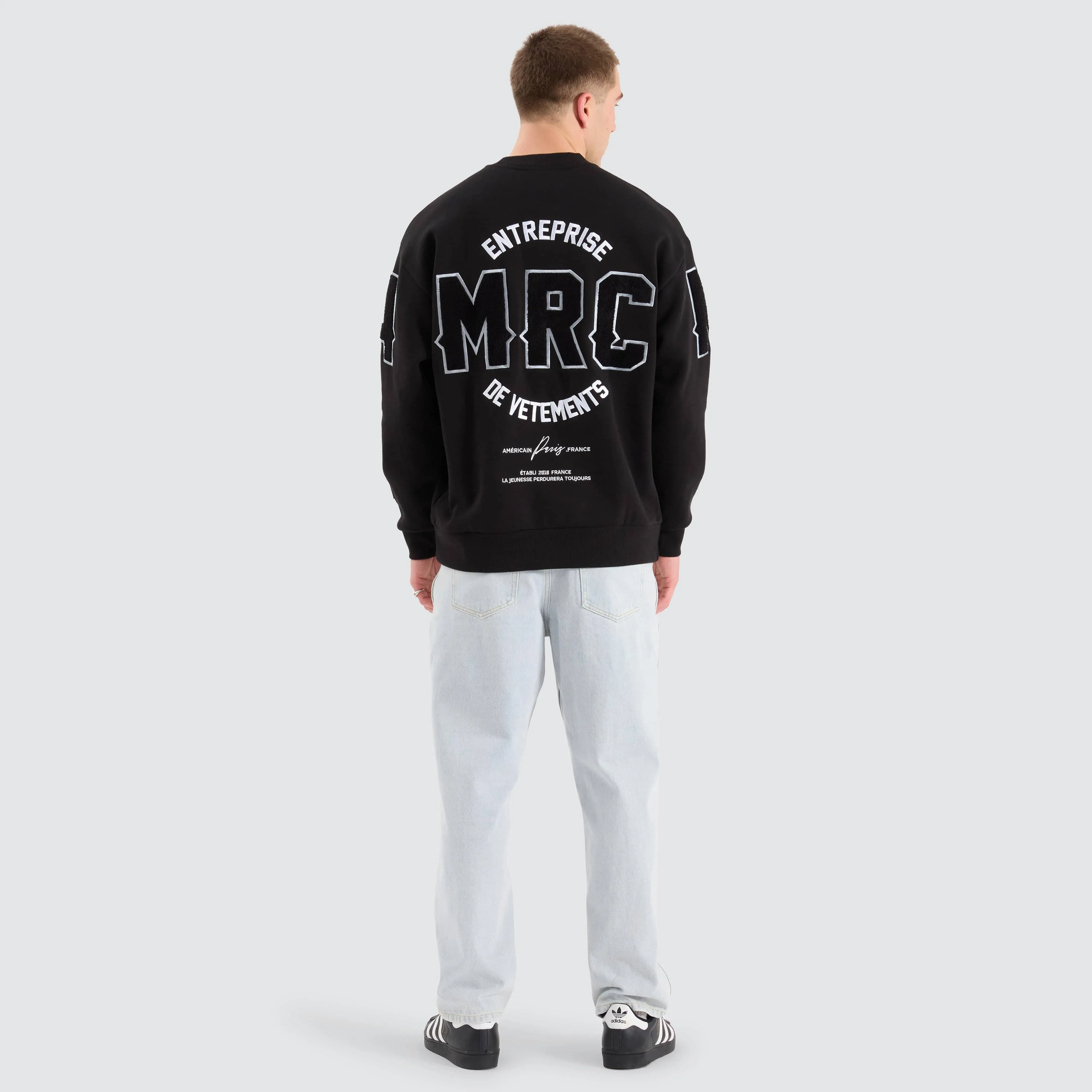 Astral Reign Relaxed Sweater Jet Black