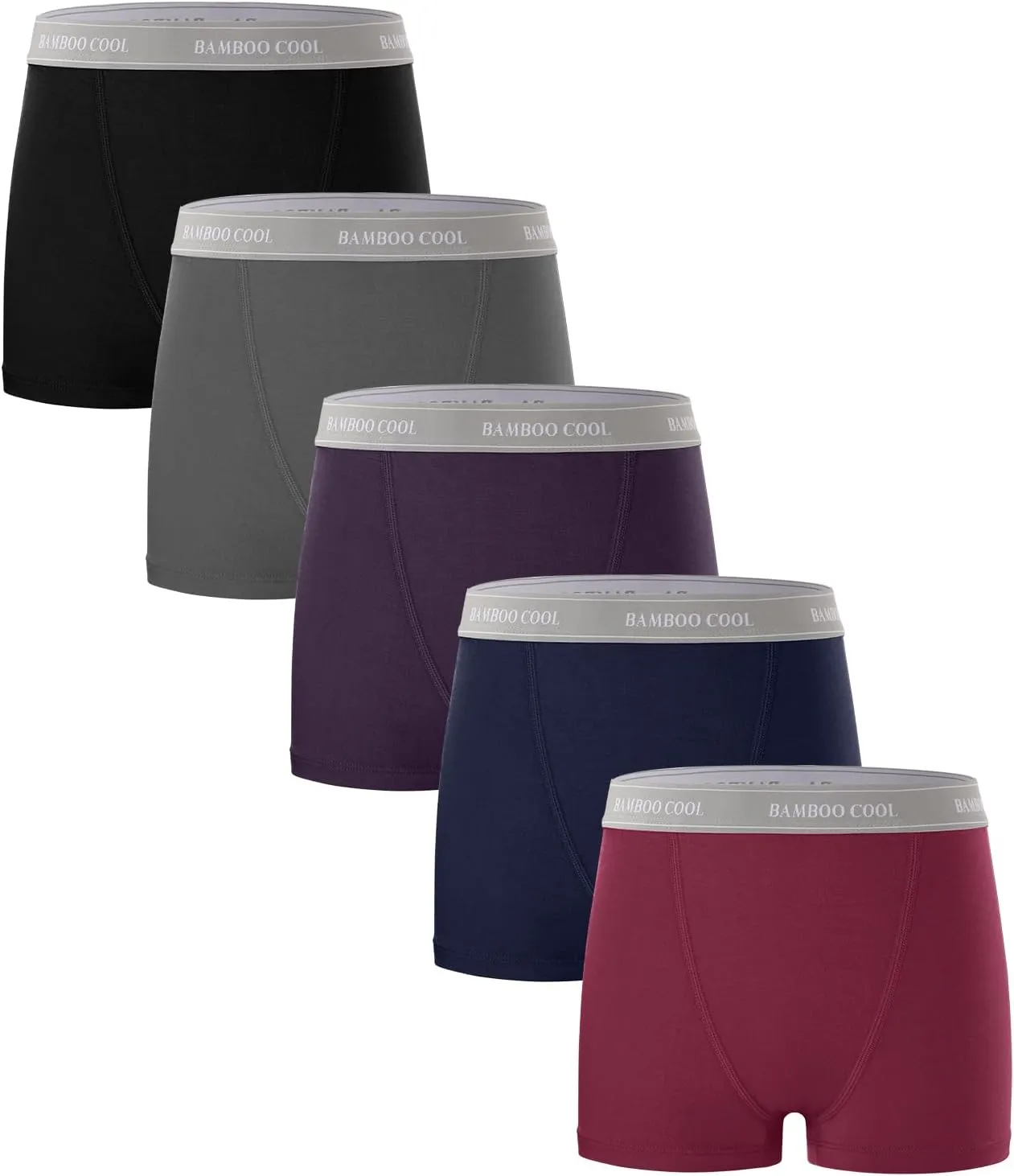 BAMBOO COOL Womens Bamboo Boxer Briefs Underwear Soft Stretch Boy Shorts Panties for Women