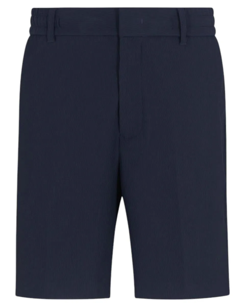 Bermuda in Nylon Stretch Effetto Canneté