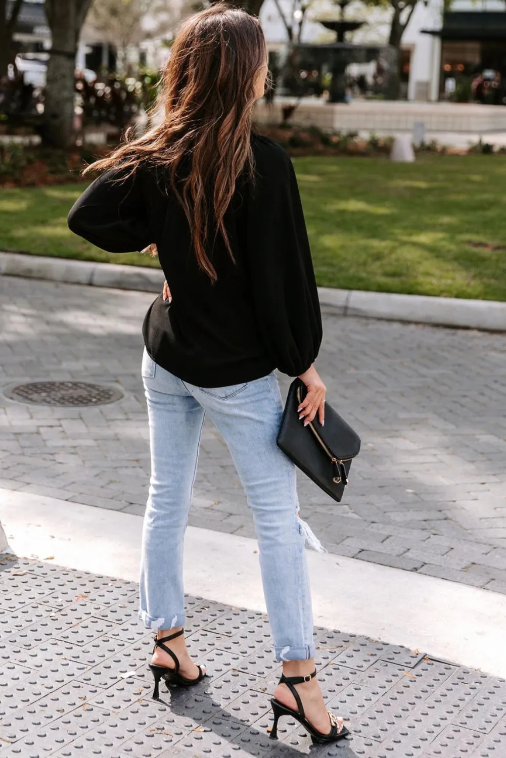 'Celeste' Comfy Casual V-neck Blouse (3 COLORS)