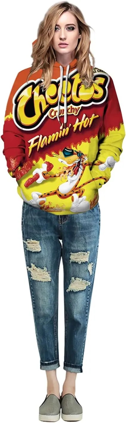 Cheetah 3D Printed Unisex Pullover Hoodies Hooded Sweatshirts Casual Tracksuit