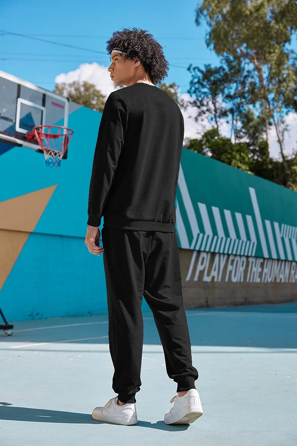 COOFANDY Men's Tracksuit 2 Piece Long Sleeve Pullover Jogging Track Suit Athletic Casual Sweatsuit
