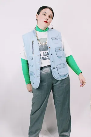 Denim Utility Vest