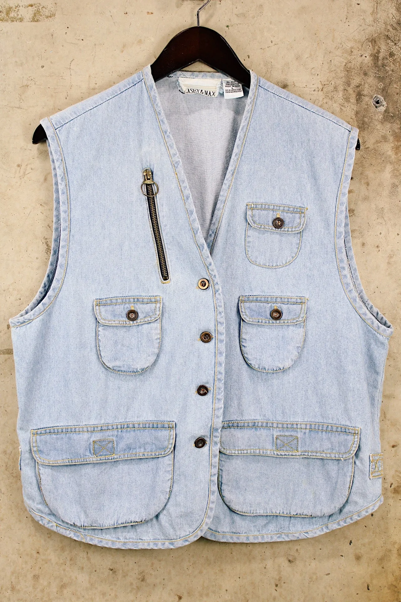 Denim Utility Vest