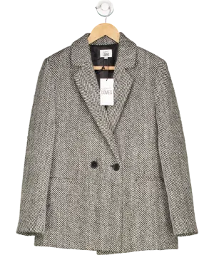 Eleven Loves Black Teyha Tweed Blazer UK 12