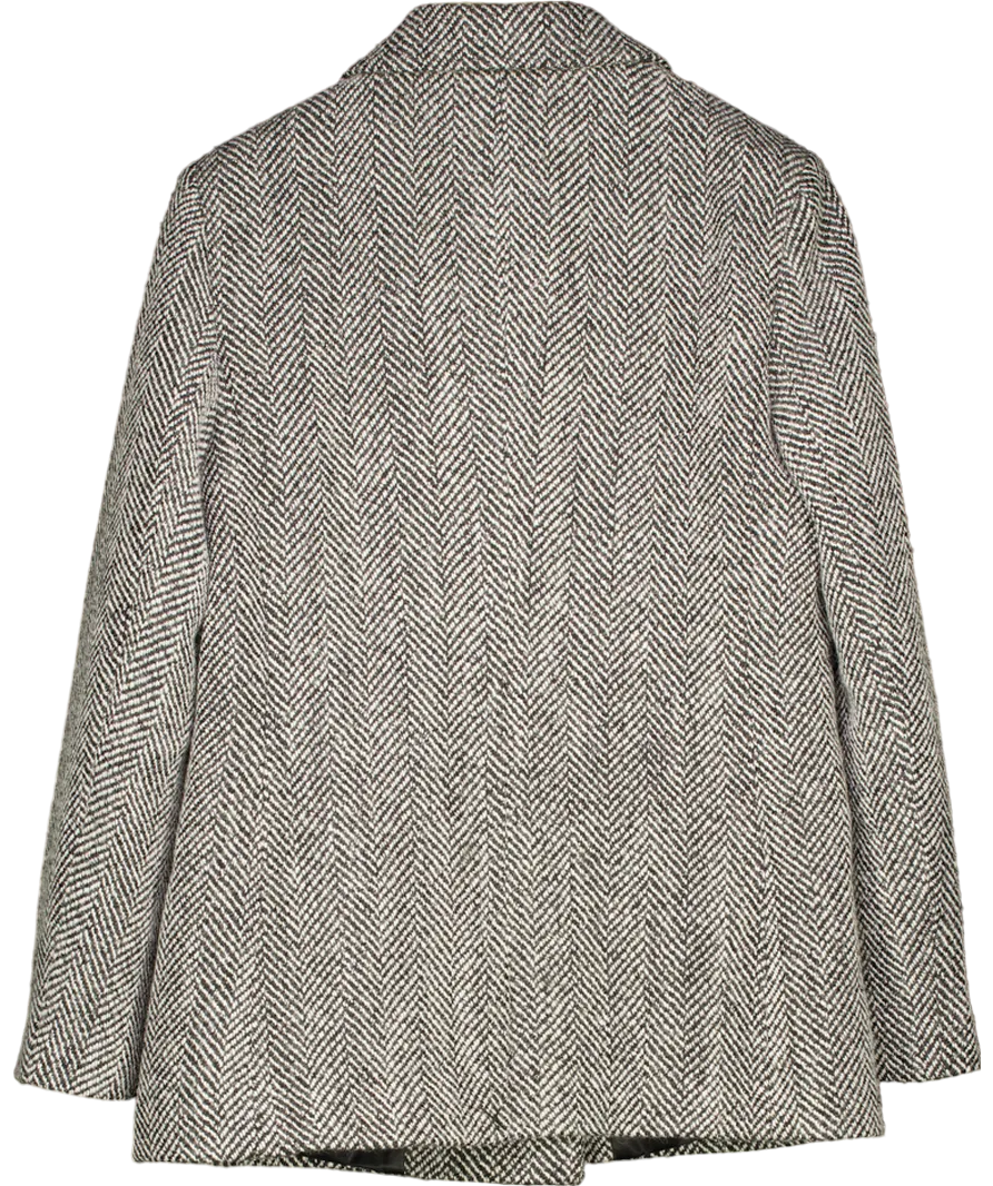 Eleven Loves Black Teyha Tweed Blazer UK 12
