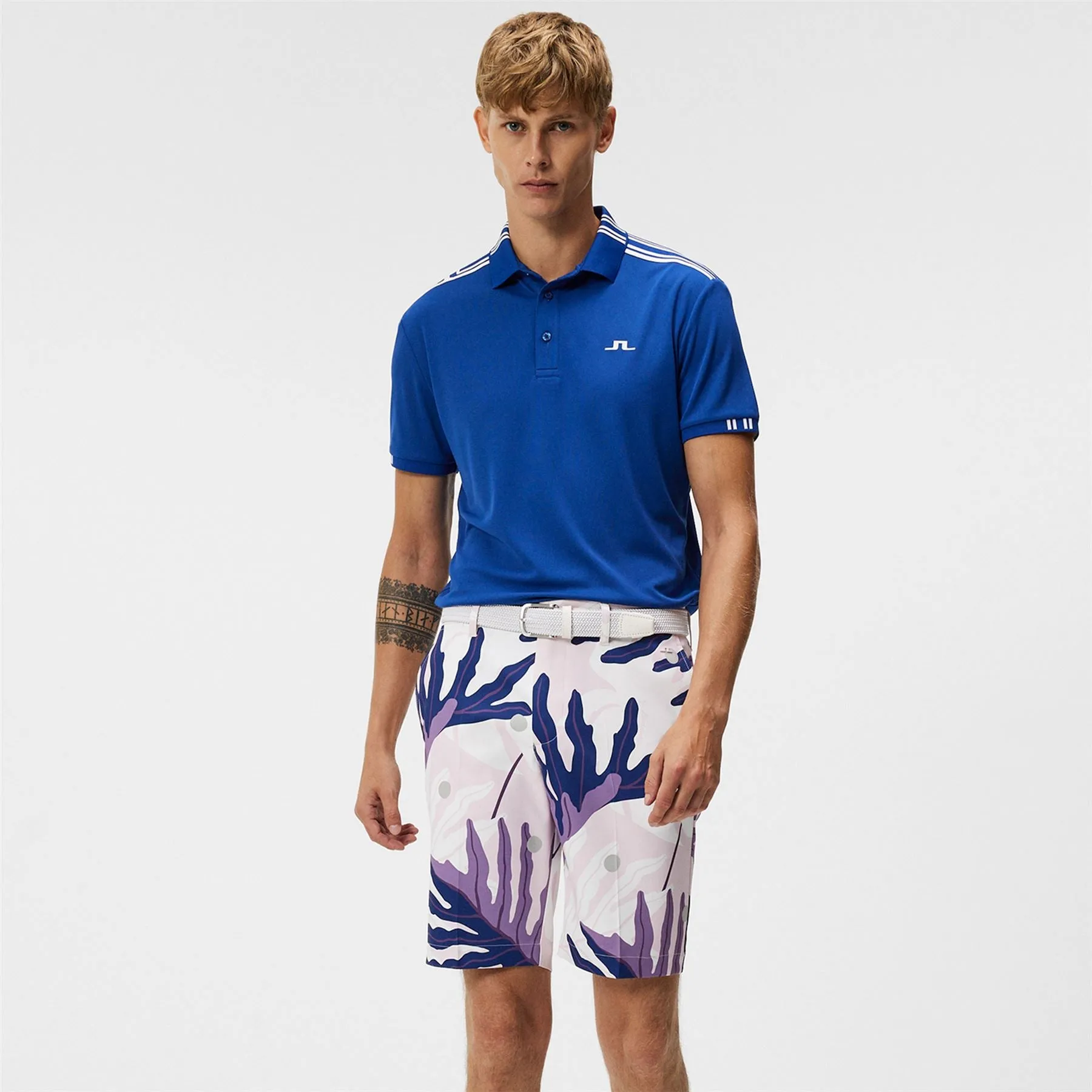 Eloy Print Shorts Paradise Monstera Pink - W23