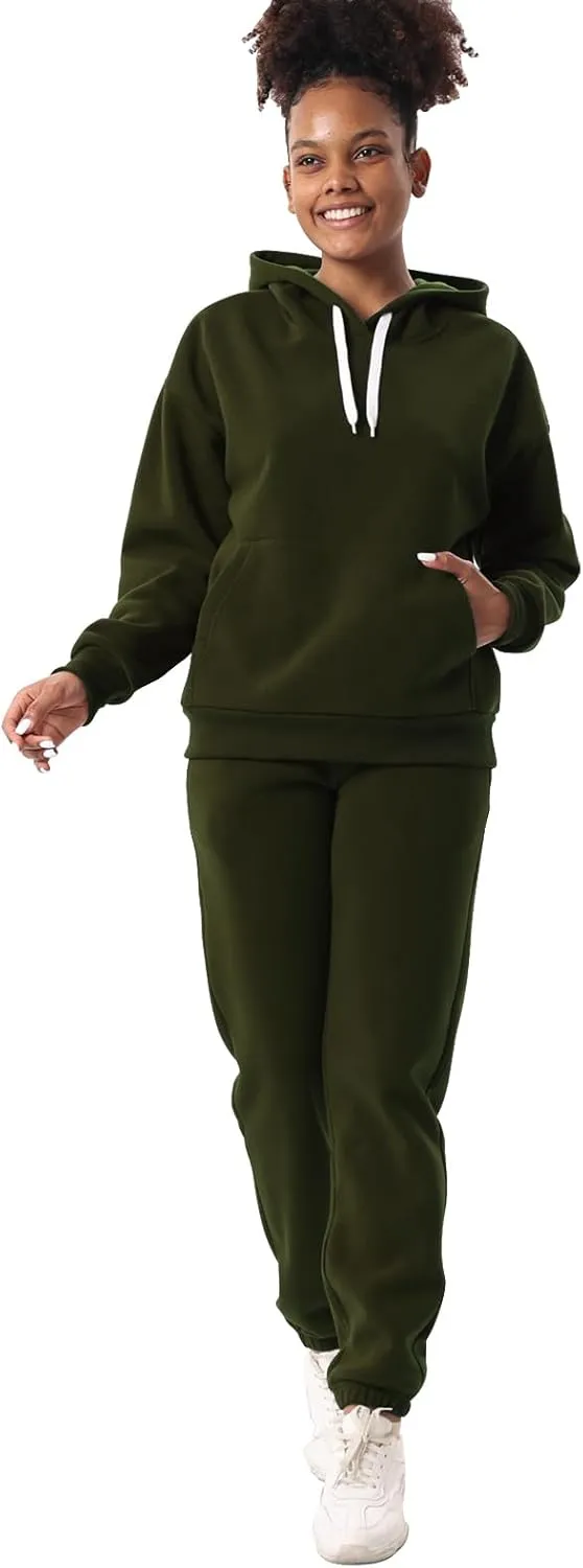 Facitisu 2 Piece Sets for Women Oversized Loungewear Womens sweat suit Hoodies and Sweatpants