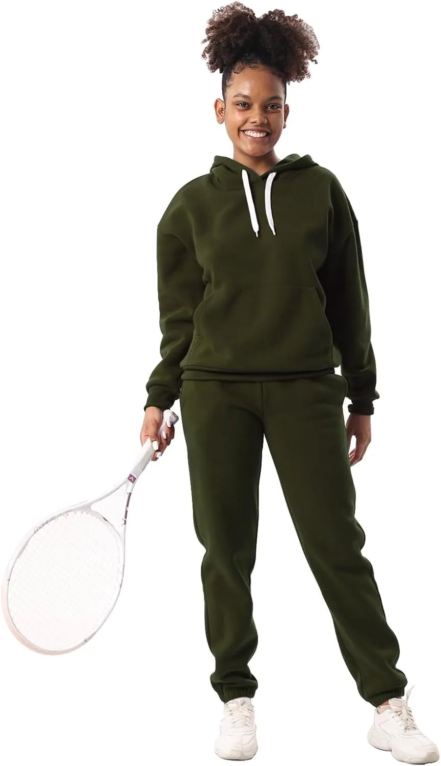 Facitisu 2 Piece Sets for Women Oversized Loungewear Womens sweat suit Hoodies and Sweatpants