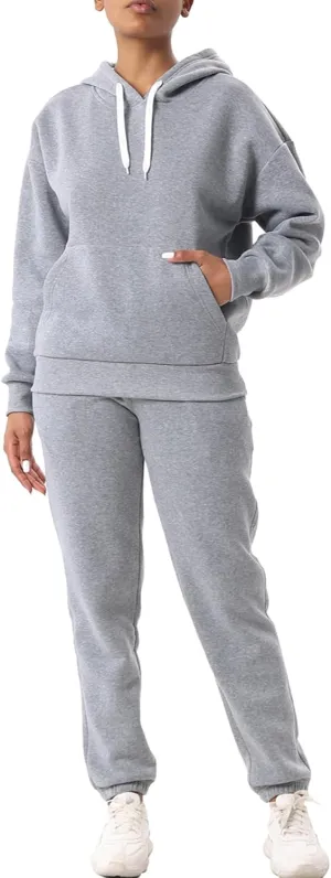 Facitisu 2 Piece Sets for Women Oversized Loungewear Womens sweat suit Hoodies and Sweatpants