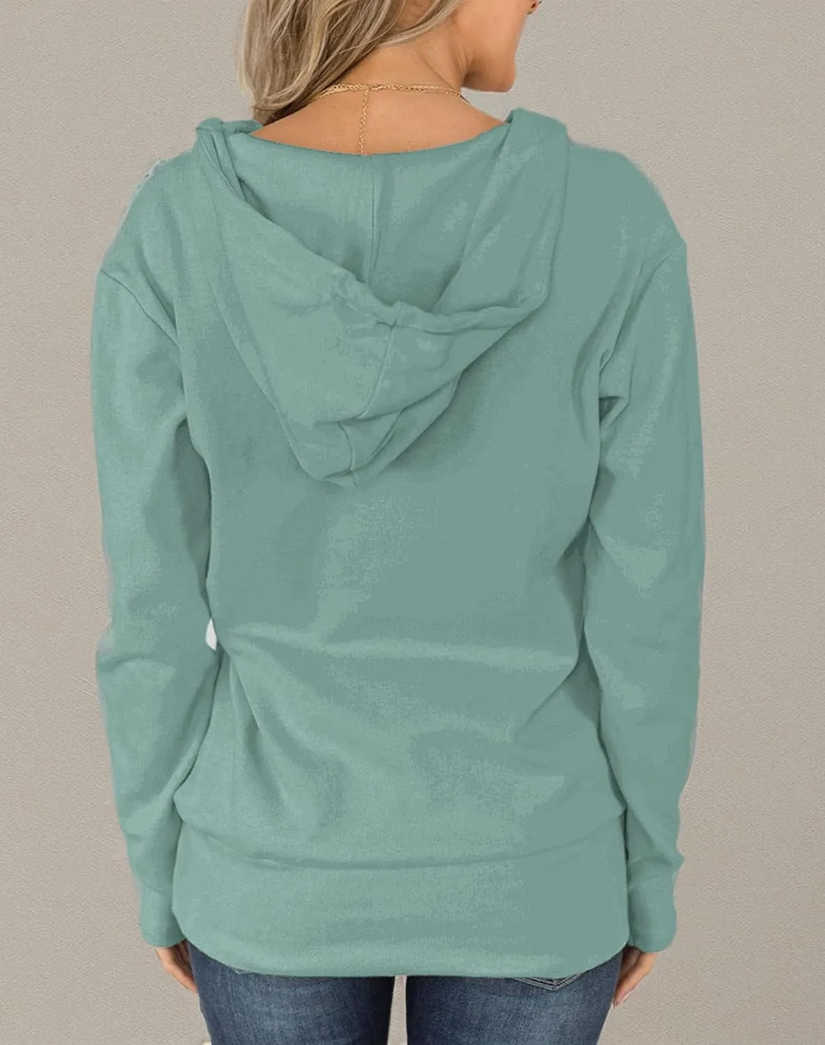 Fallorchid Womens Full-Zip Hoodies Casual Long Sleeve Sweatshirt with Pockets