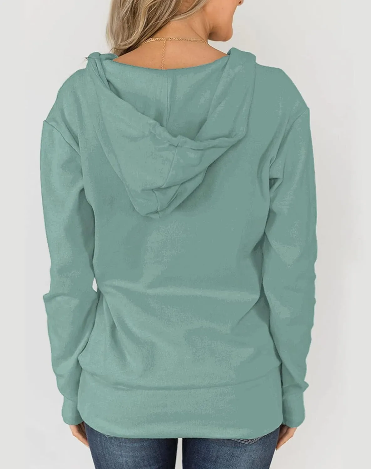 Fallorchid Womens Full-Zip Hoodies Casual Long Sleeve Sweatshirt with Pockets
