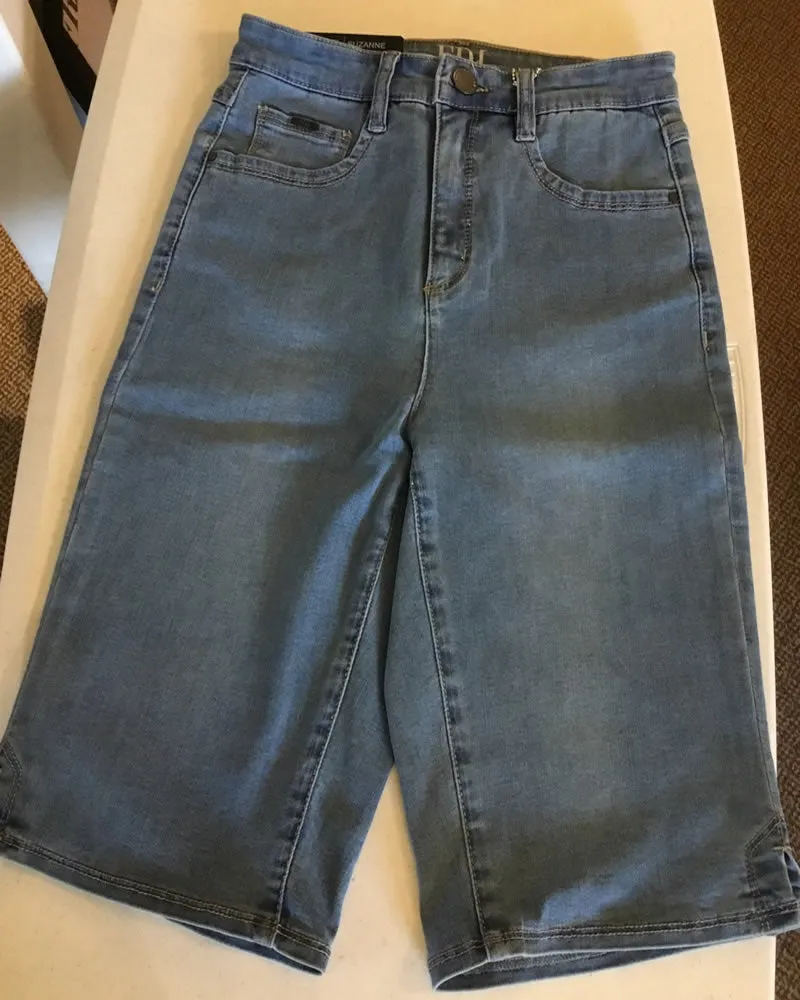 FDJ French Dressing Suzanne Bermuda Shorts Chambray Style 6811630