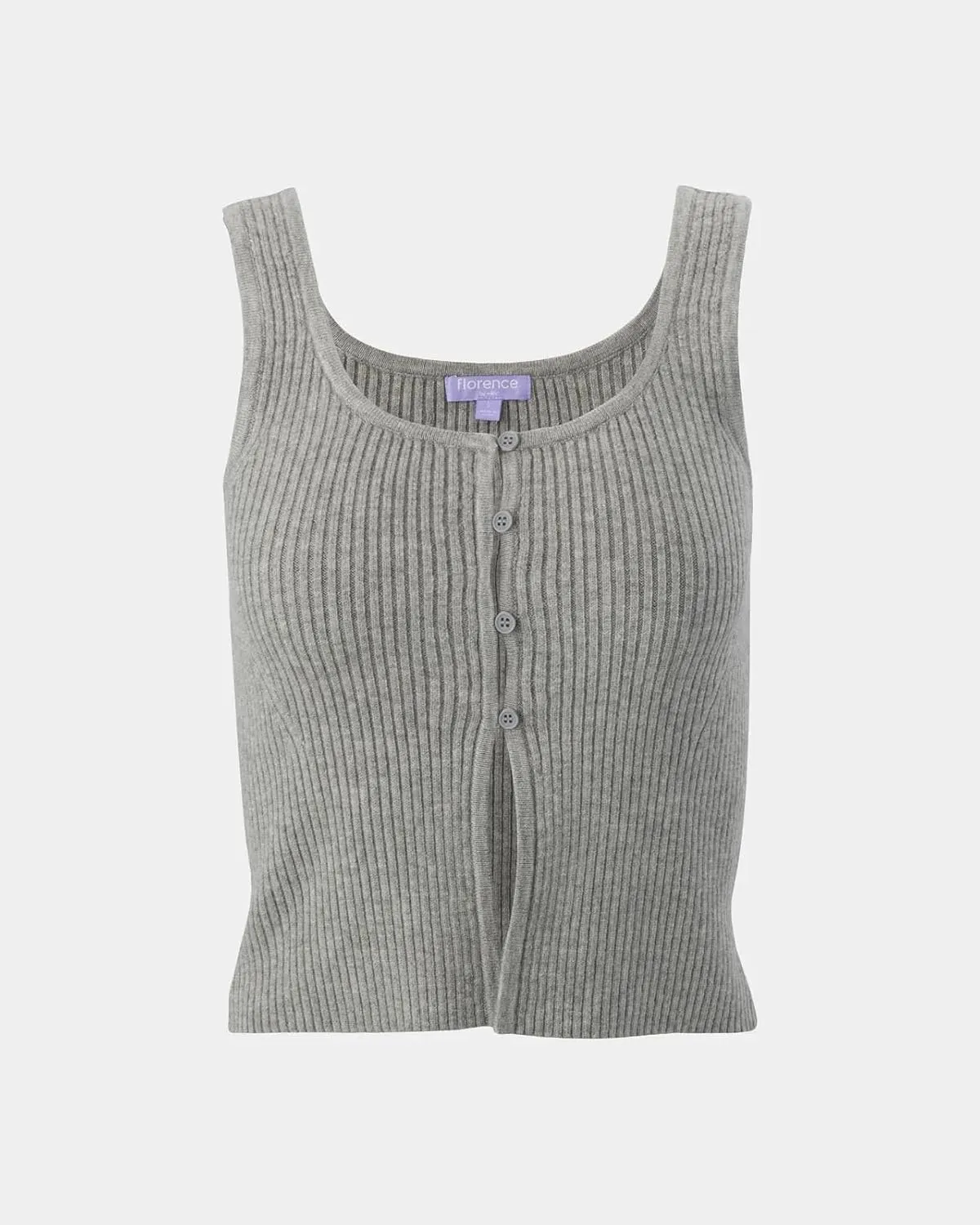 Florence By Mills Women's Bright Side Peek-a-Boo Button Up Tank