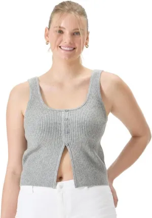 Florence By Mills Women's Bright Side Peek-a-Boo Button Up Tank