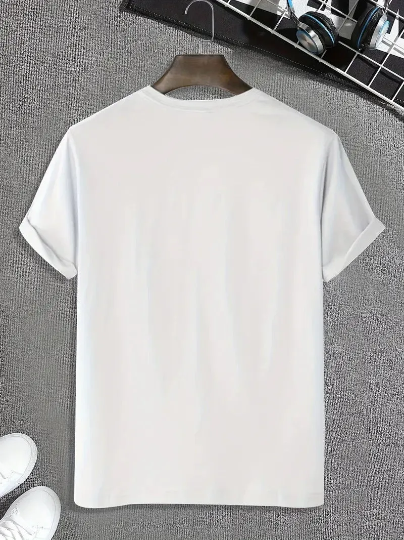 Funny "Taters Gonna Tate" White T-Shirt, Casual Round Neck, Soft Cotton Tee, Unisex Graphic Print Shirt for Everyday Wear