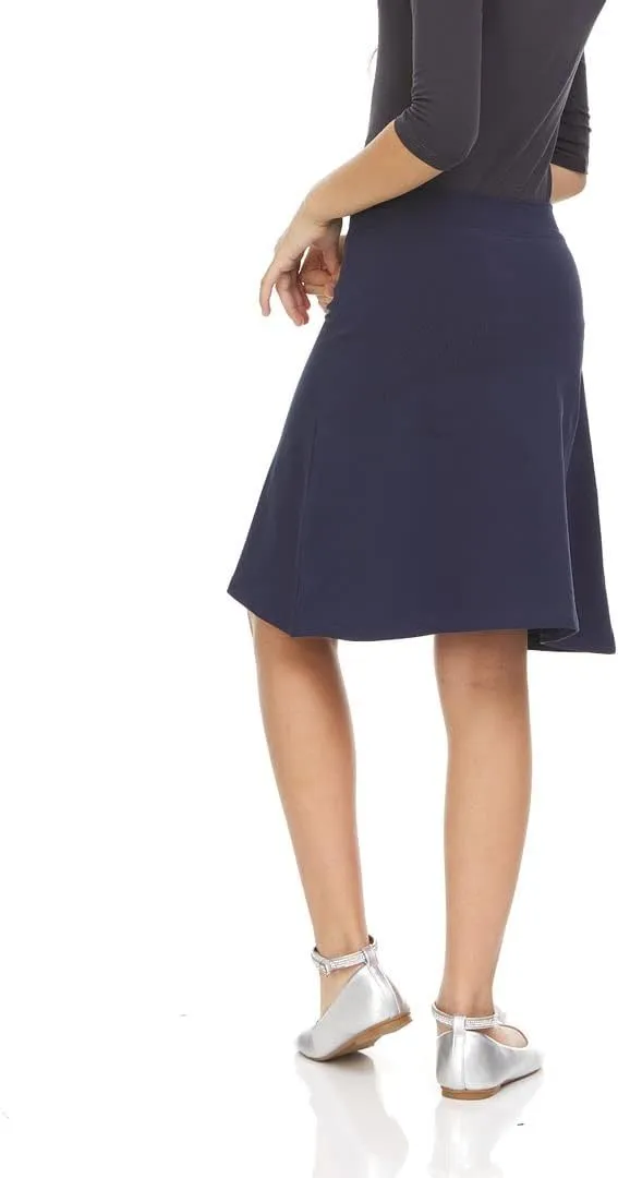 Girls A-Line Skater Cotton Uniform Skirt BK-61