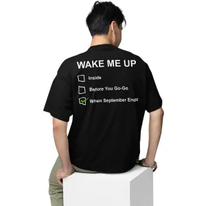 Green Day Oversized T shirt - Wake Me Up When September Ends