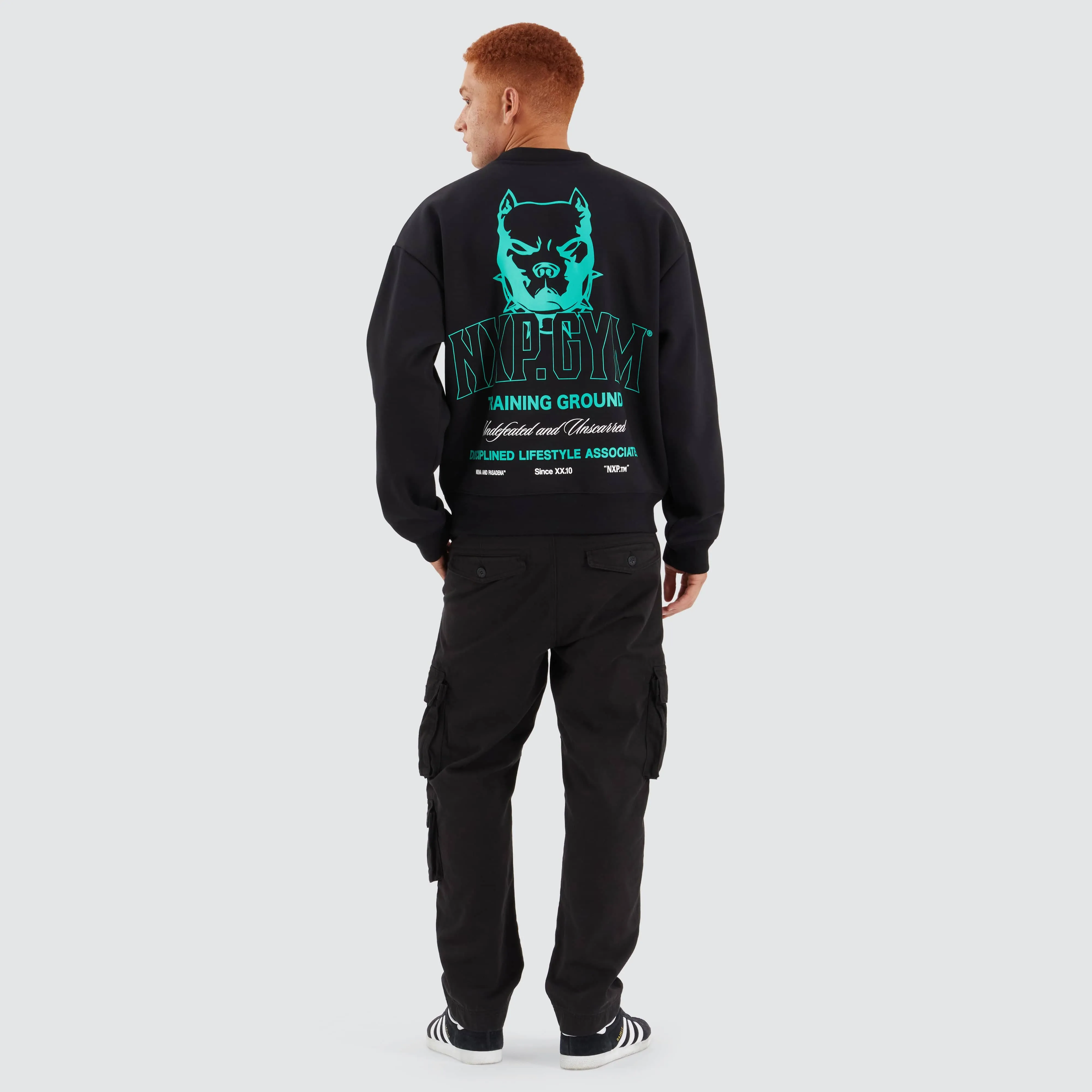 Ground Box Fit Sweater Jet Black