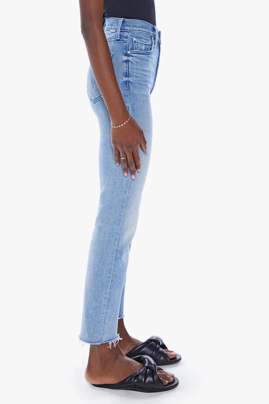 High Waisted Rider Ankle Fray Fish Out Of Water