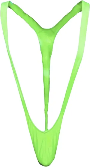 JEsilunmaMY Men's V Sling Suspender Bodysuit Sexy Bulge Pouch Brief Mankini Swimsuit Soft Stretch One Piece Underwear Leotard