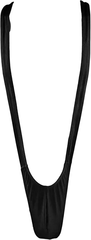 JEsilunmaMY Men's V Sling Suspender Bodysuit Sexy Bulge Pouch Brief Mankini Swimsuit Soft Stretch One Piece Underwear Leotard