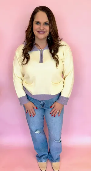 Jessi Zipper Front Sweater