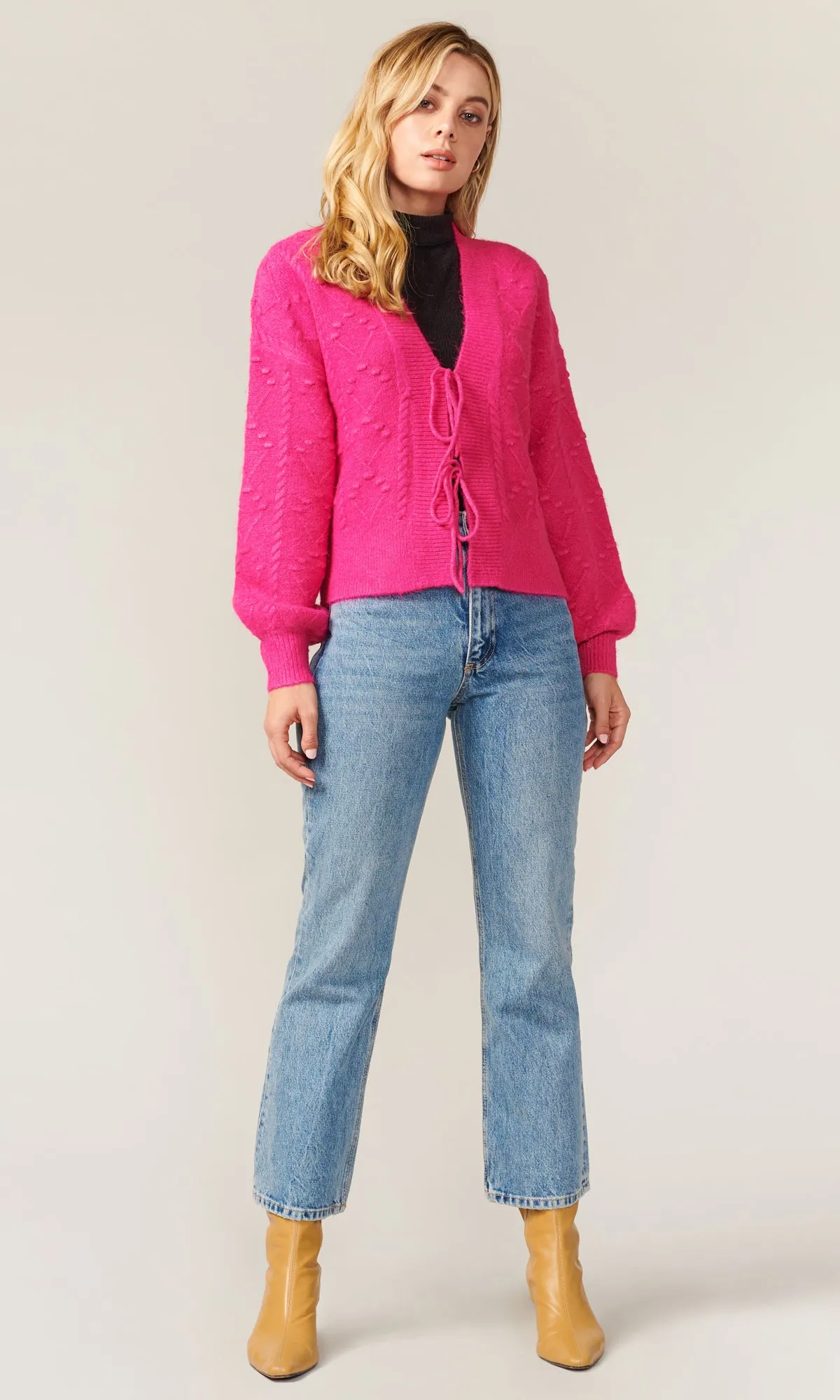 JORDAN TIE FRONT CARDIGAN