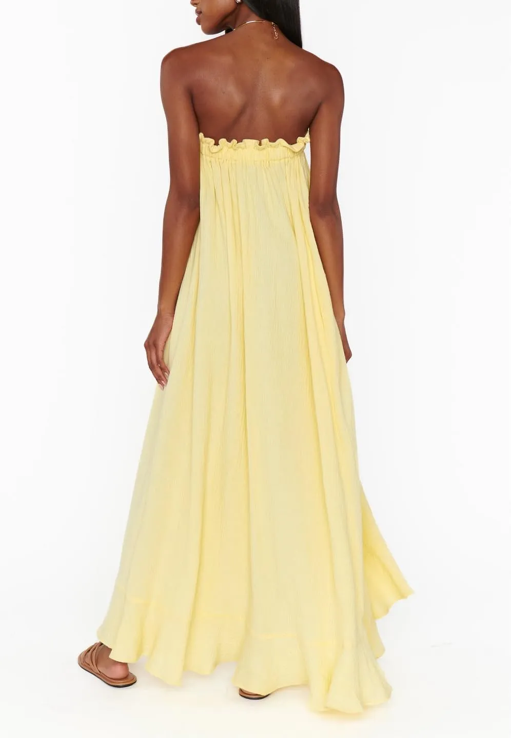 Juakoso Women Y2k Strapless Maxi Dress Floral Print Flowy A Line Long Dress Elegant Summer Vacation Party Dresses Beachwear