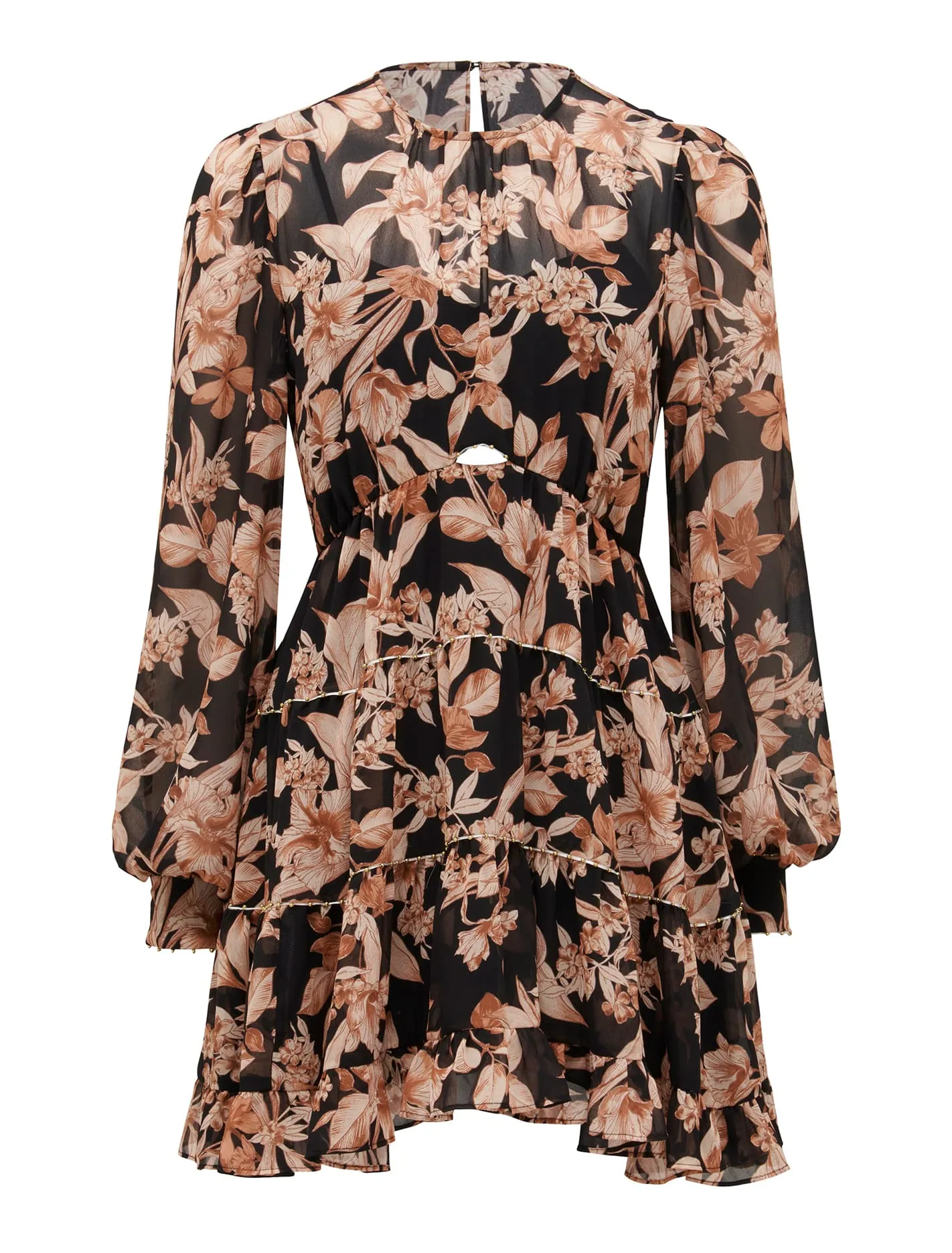 Lenora Printed Skater Mini Dress