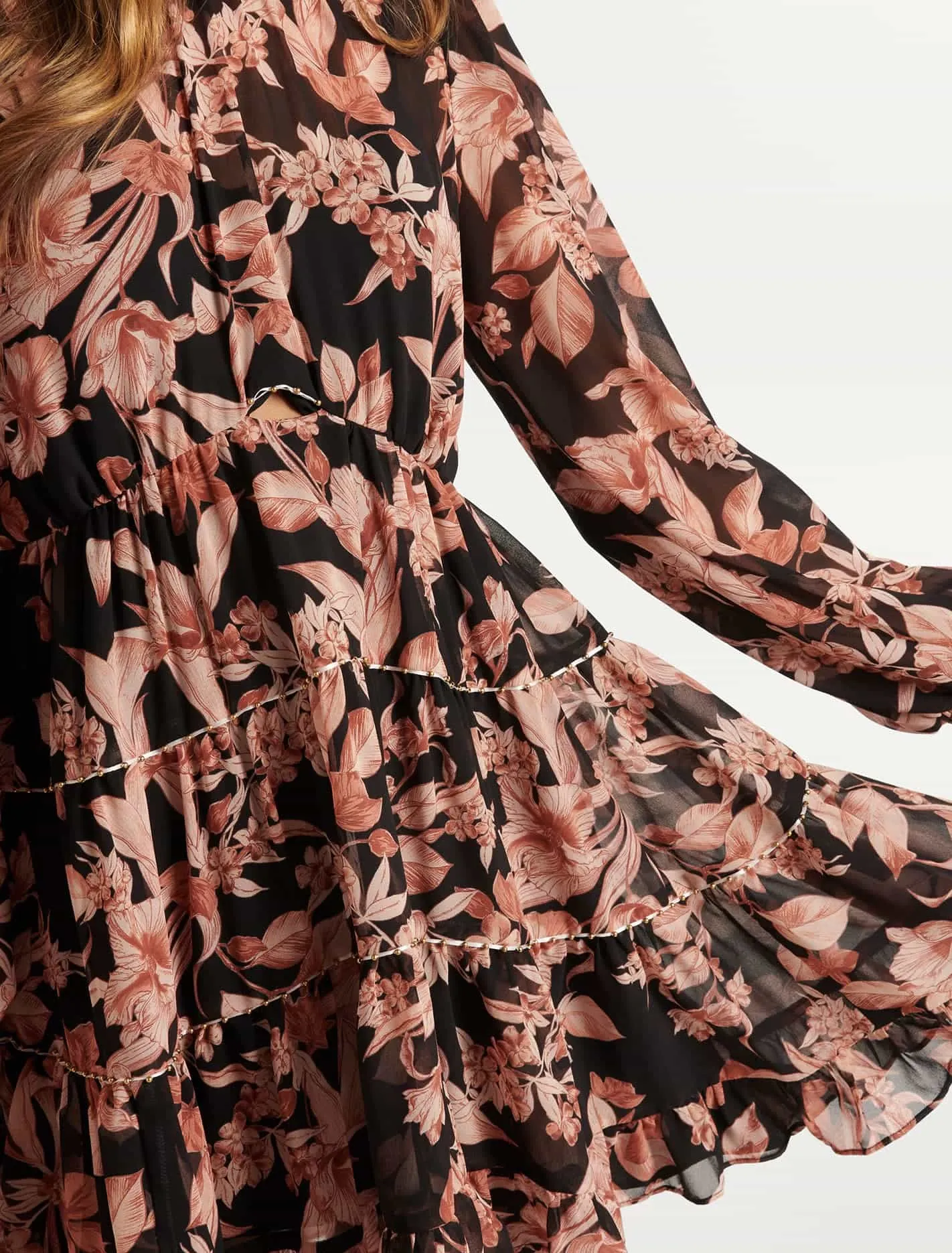 Lenora Printed Skater Mini Dress