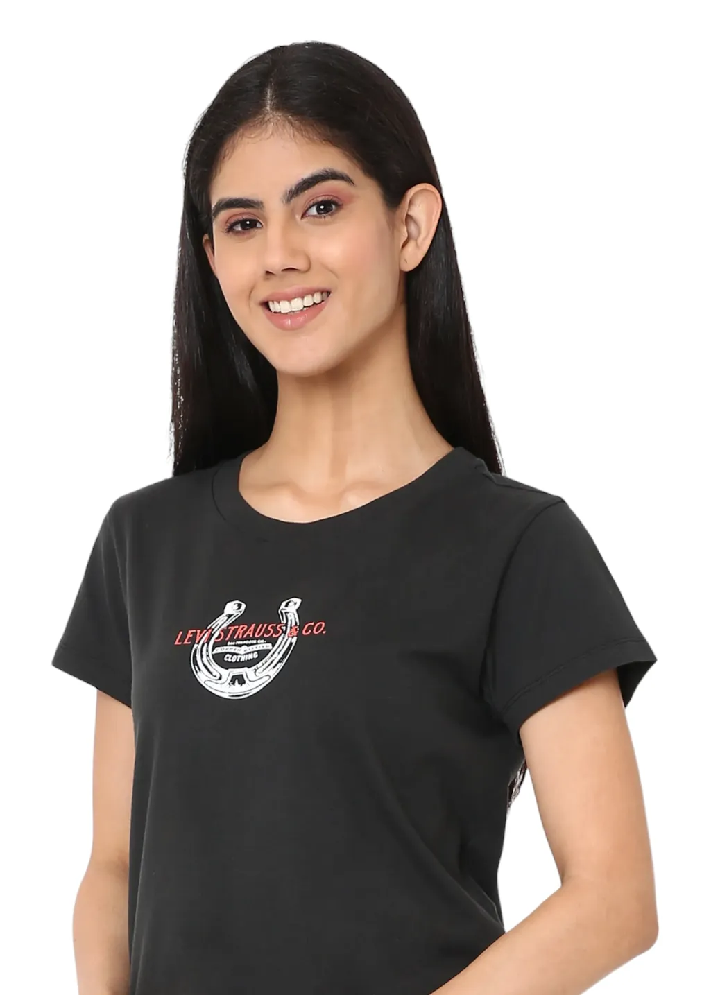 Levi's - Graphic Boxy T-shirt - Horseshoe Pirate Black