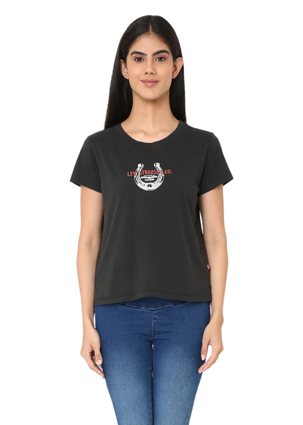 Levi's - Graphic Boxy T-shirt - Horseshoe Pirate Black
