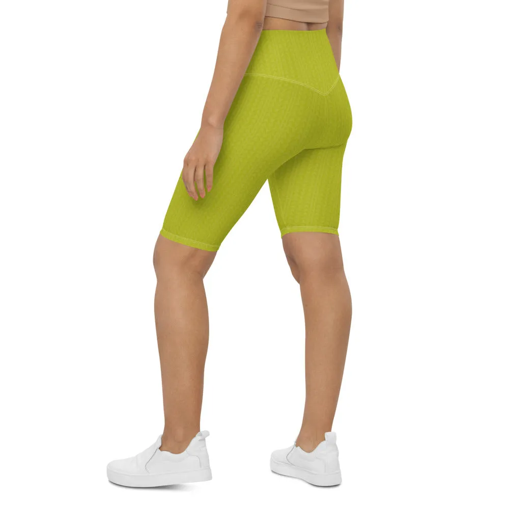 Lime Green Biker Shorts