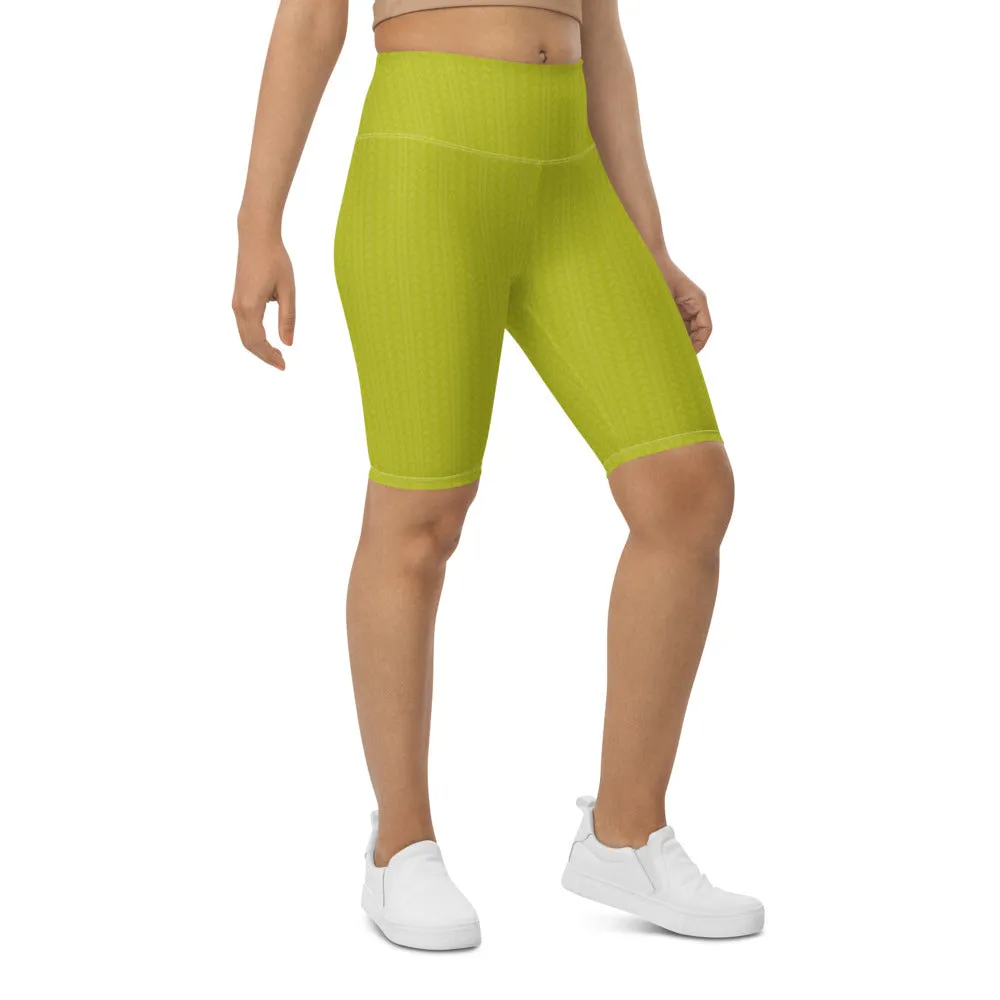 Lime Green Biker Shorts
