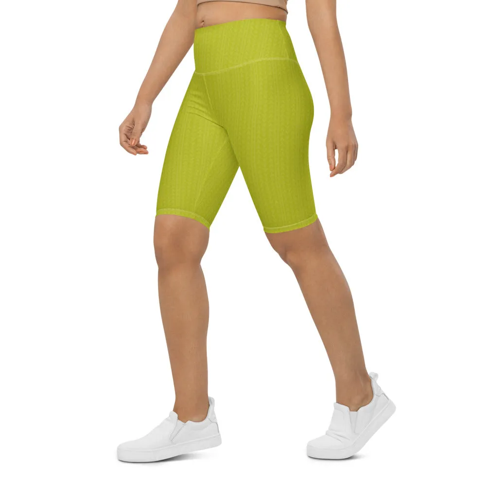 Lime Green Biker Shorts