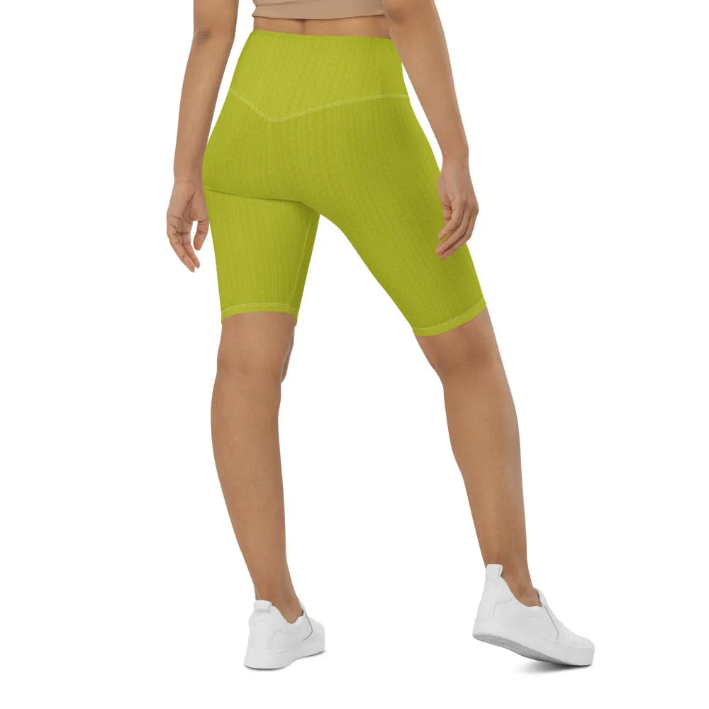 Lime Green Biker Shorts