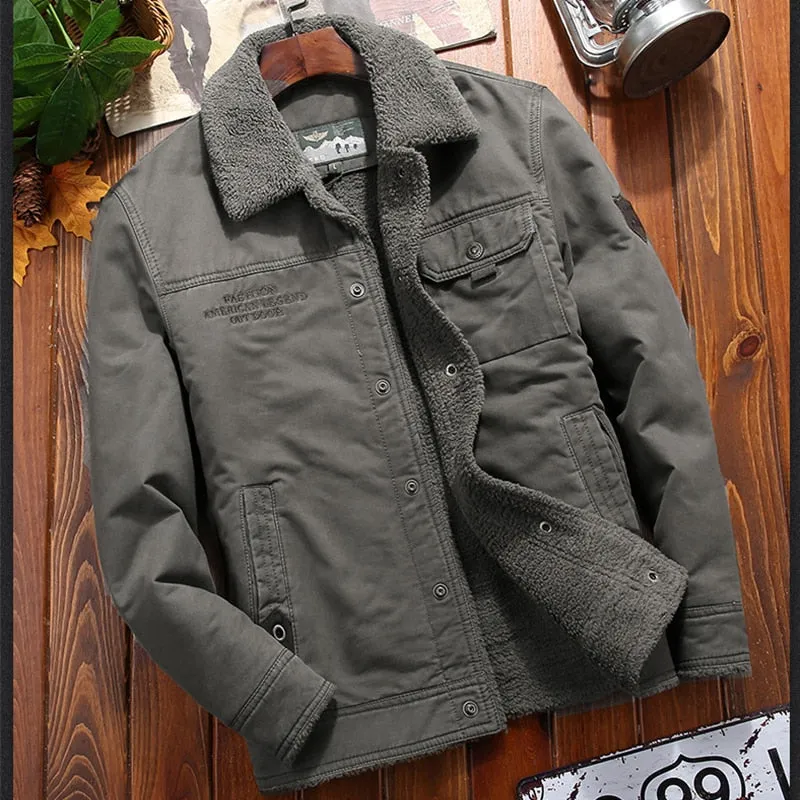 LMS Corduroy Denim Winter Jacket