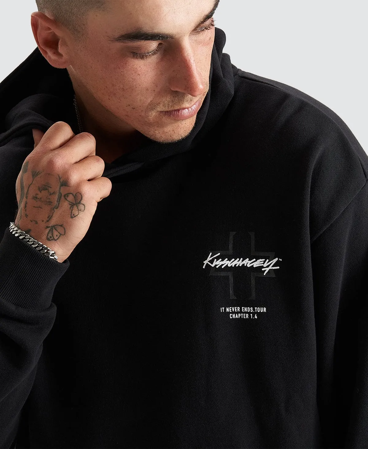 Lugh Relaxed Hoodie Jet Black