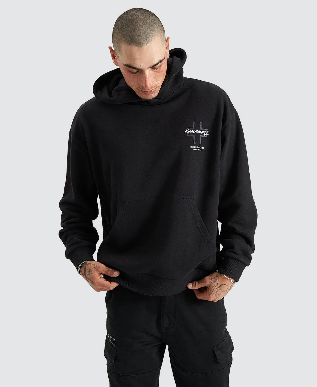 Lugh Relaxed Hoodie Jet Black
